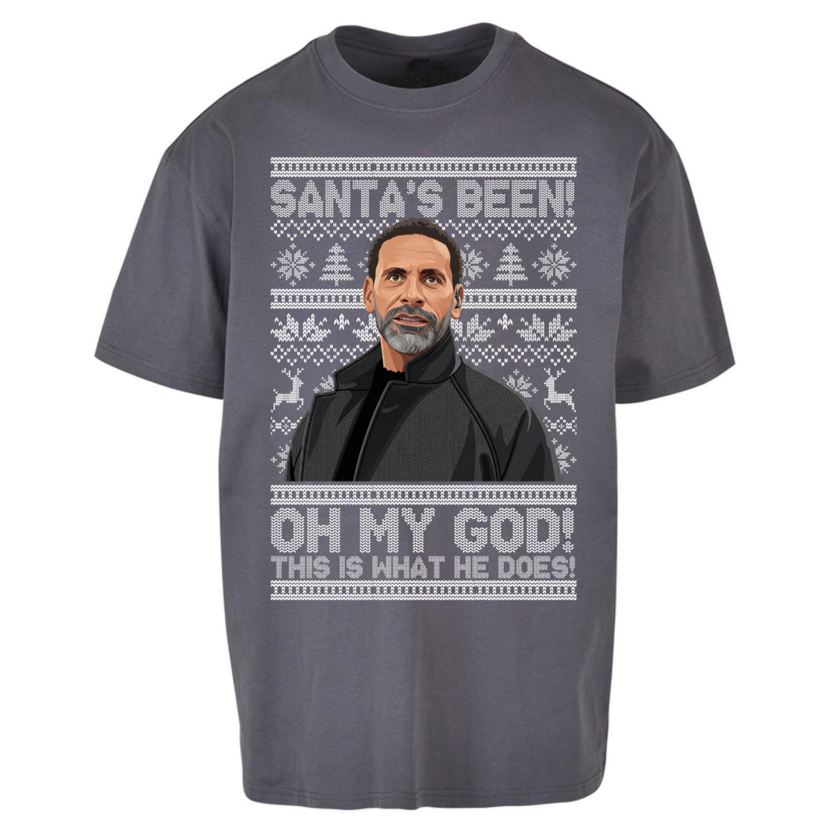Steve Rio Ferdinand Christmas Oversized T-Shirt