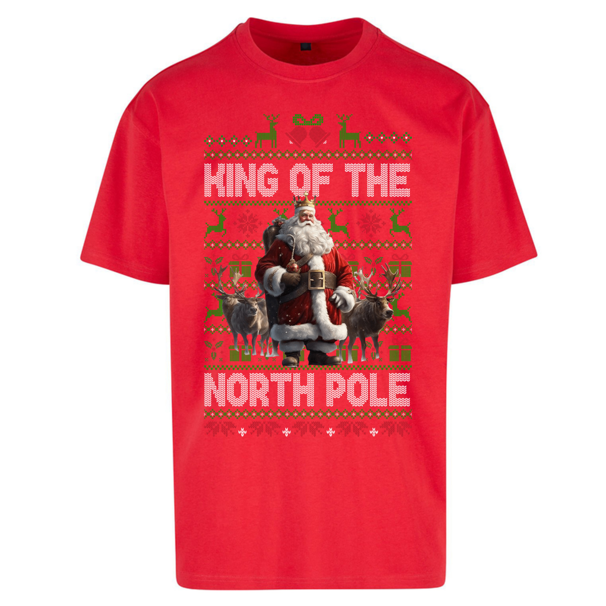 King Santa Christmas Oversized T-Shirt