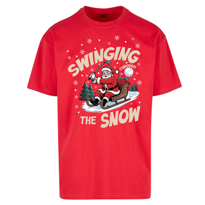 Christmas Golf Oversized T-Shirt