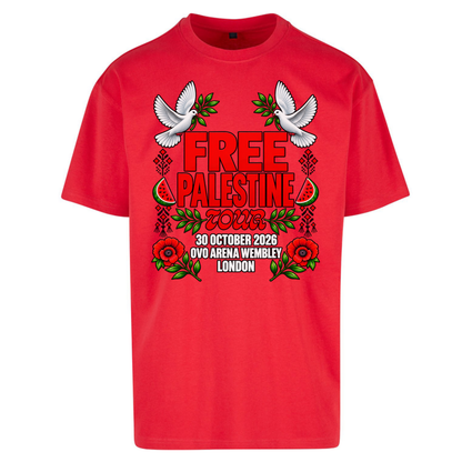 Macklemore and Friends Free Palestine Tour London Oversized T-Shirt
