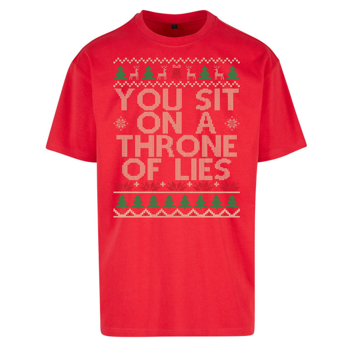 Throne Of Lies Christmas Oversized T-Shirt