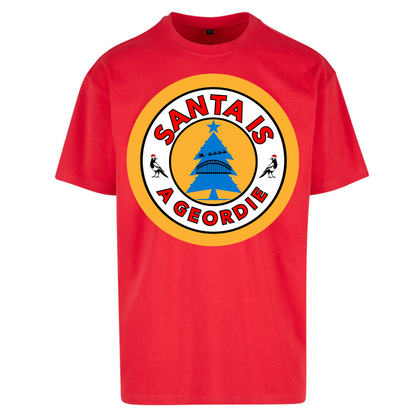 Geordie Santa  Christmas Oversized T-Shirt