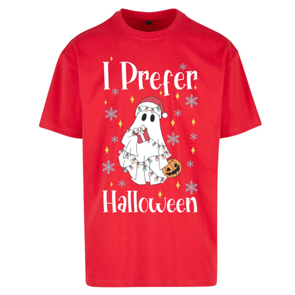 Halloween Christmas Crossover Oversized T-Shirt