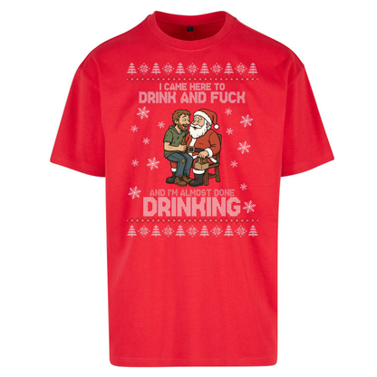 Rude Santa Graphic Oversized T-Shirt