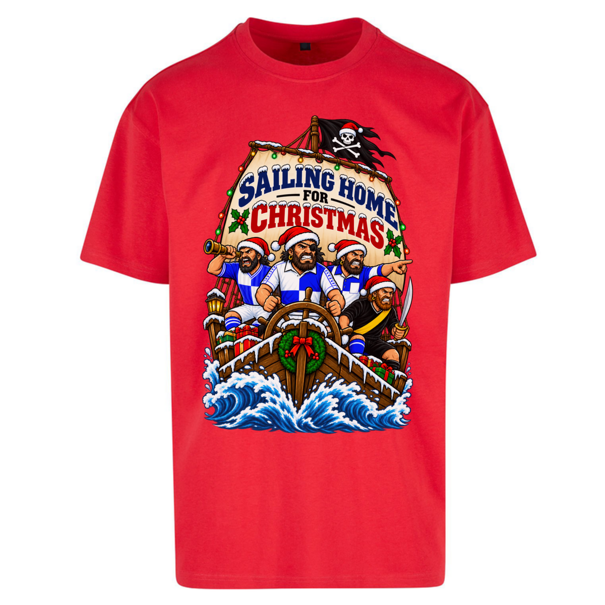 Bristol Rovers Christmas Oversized T-Shirt