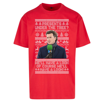 Steve Mcmanaman Christmas Oversized T-Shirt