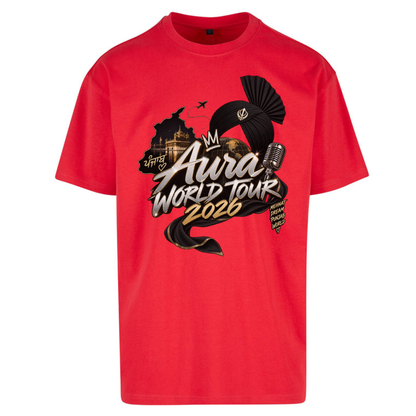 Diljit Dosanjh Aura World Tour 2026 Oversized T-Shirt
