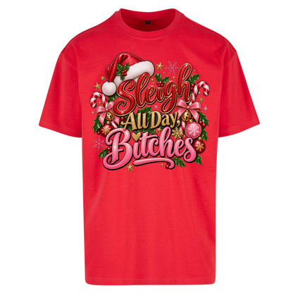 Womens Christmas Oversized T-Shirt