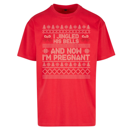 Pregnant At Christmas Oversized T-Shirt