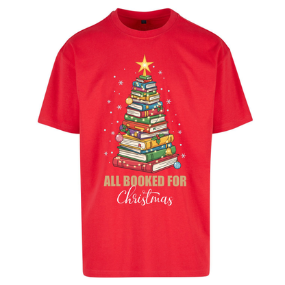 Book Tree Christmas Oversized T-Shirt