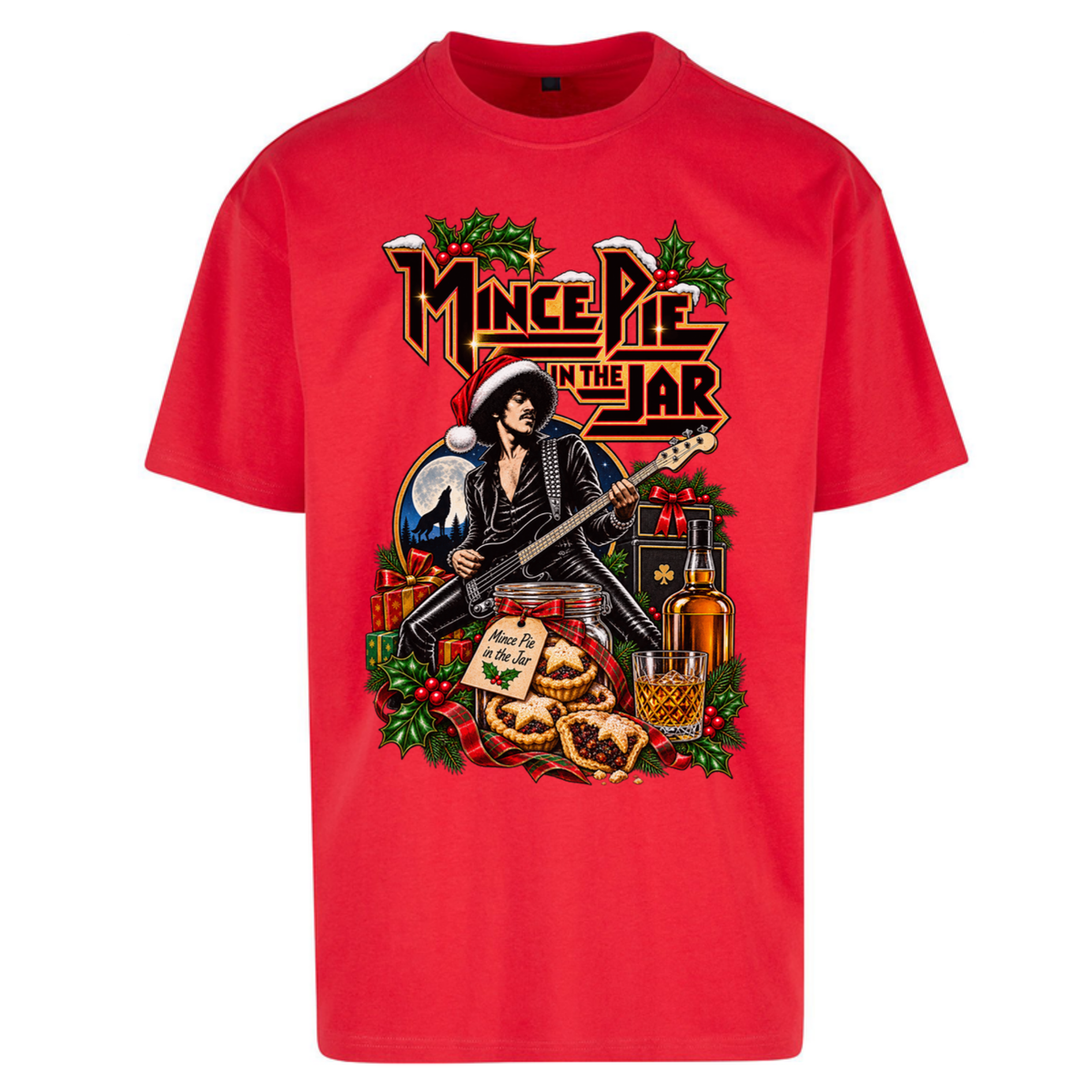 Thin Lizzy Christmas Oversized T-Shirt