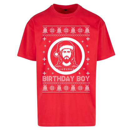 Jesus Birthday Christmas Oversized T-Shirt