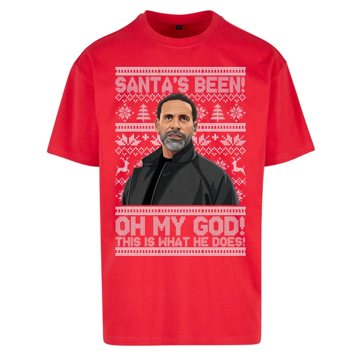 Steve Rio Ferdinand Christmas Oversized T-Shirt