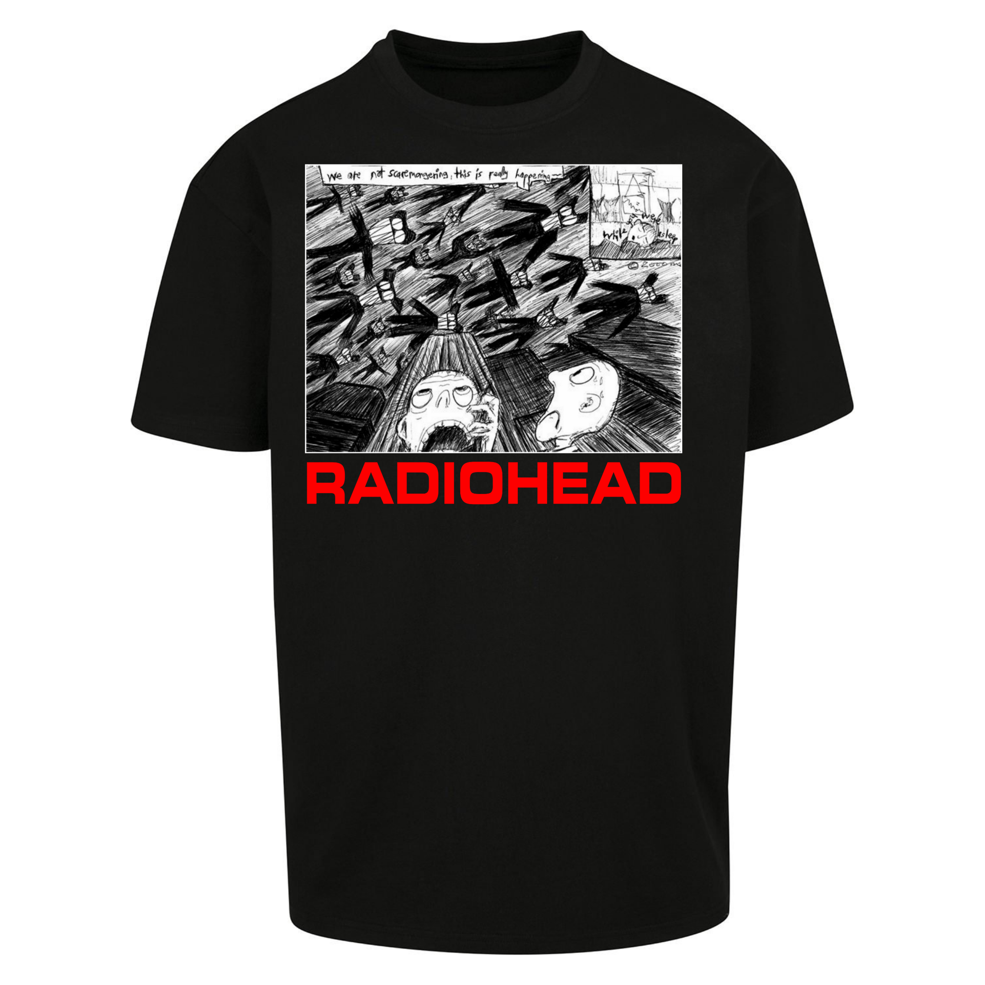 Radiohead We Are Not Screaming Oversized T Shirts