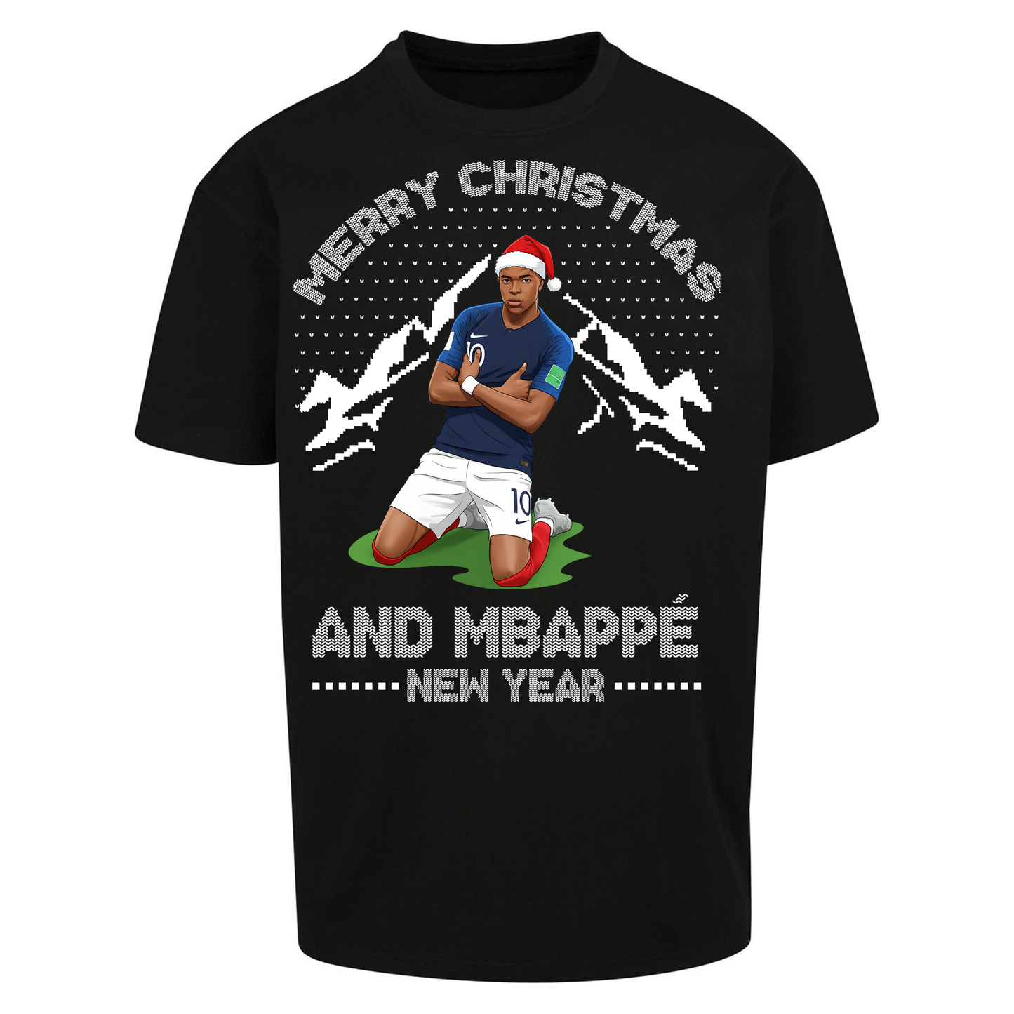 Mbappe Christmas Oversized T Shirt