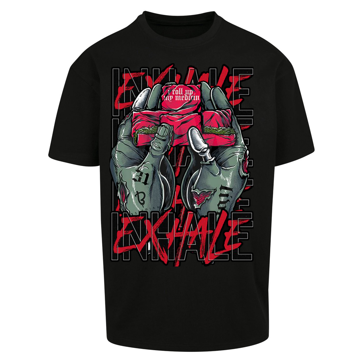 Inhale Exhale Oversized T Shirts