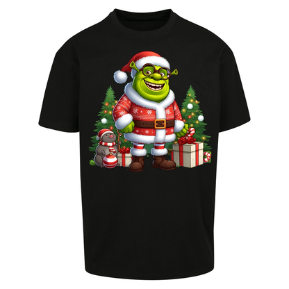 Shrek Santa Claus Presents Oversized T Shirts