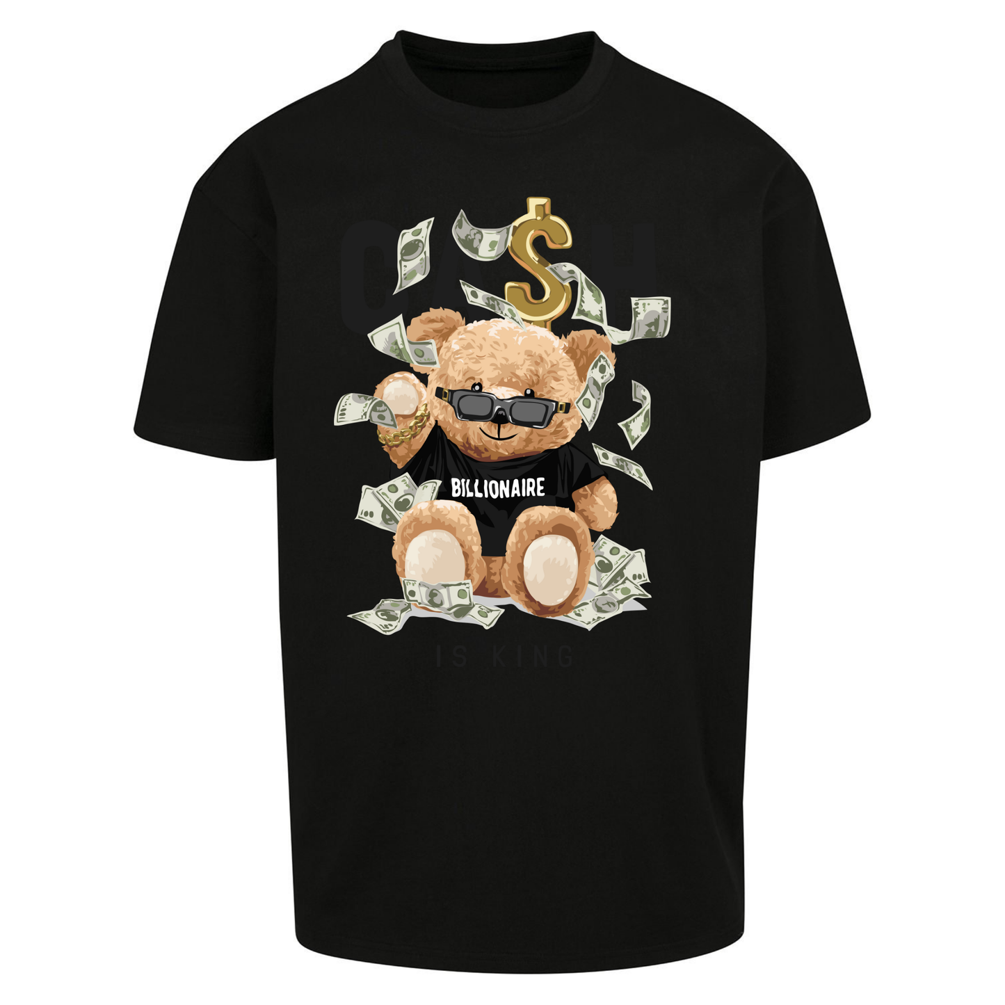 Teddy Bear Billionaire Streetwear Oversized T Shirts