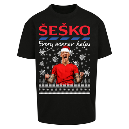 Benjamin Sesko Christmas Oversized T Shirt