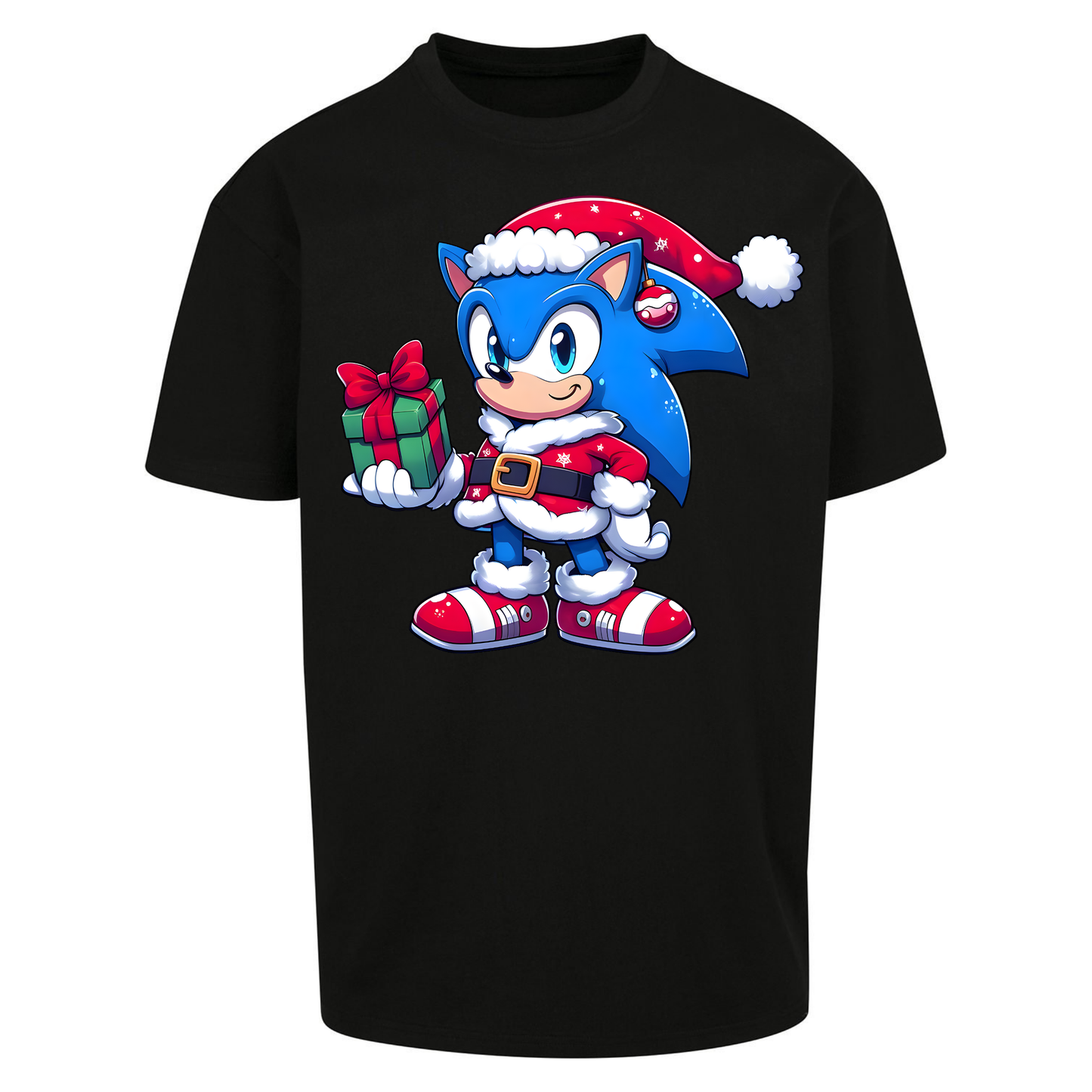 Sonic The Hedgehog Santa Oversized T Shirts