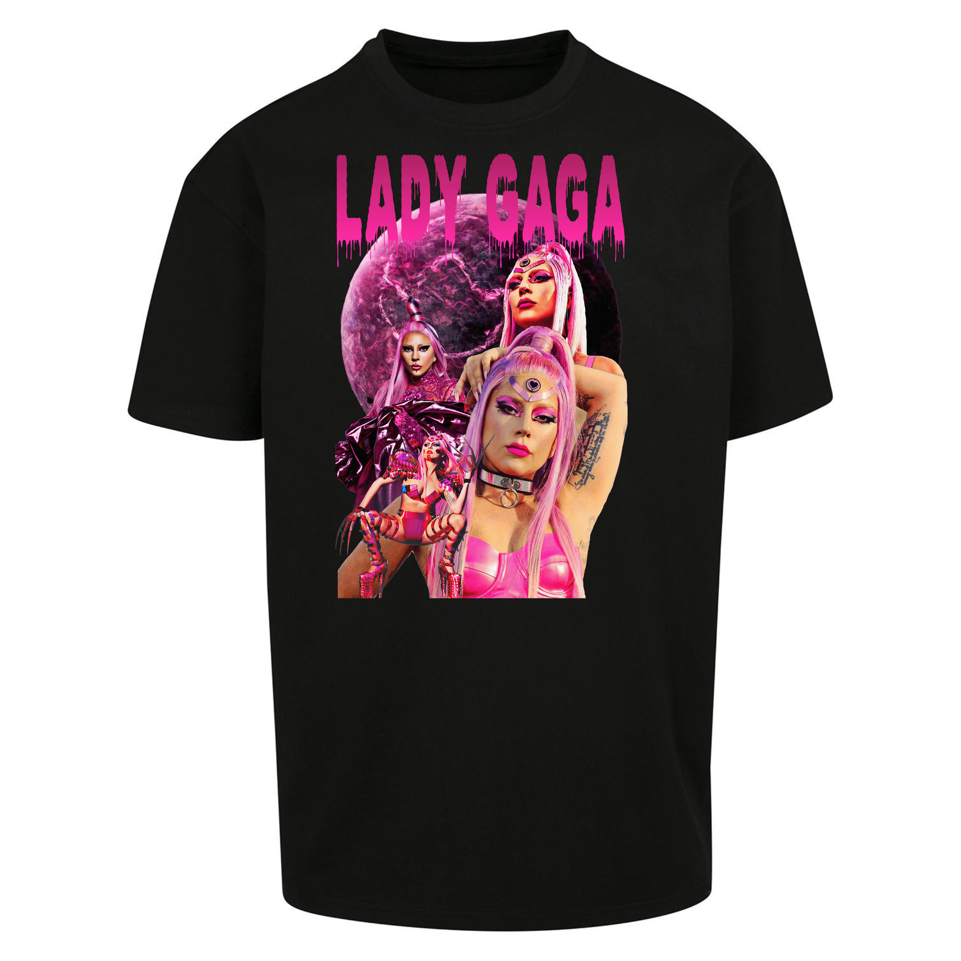 Lady GaGa Pink Oversized T Shirts