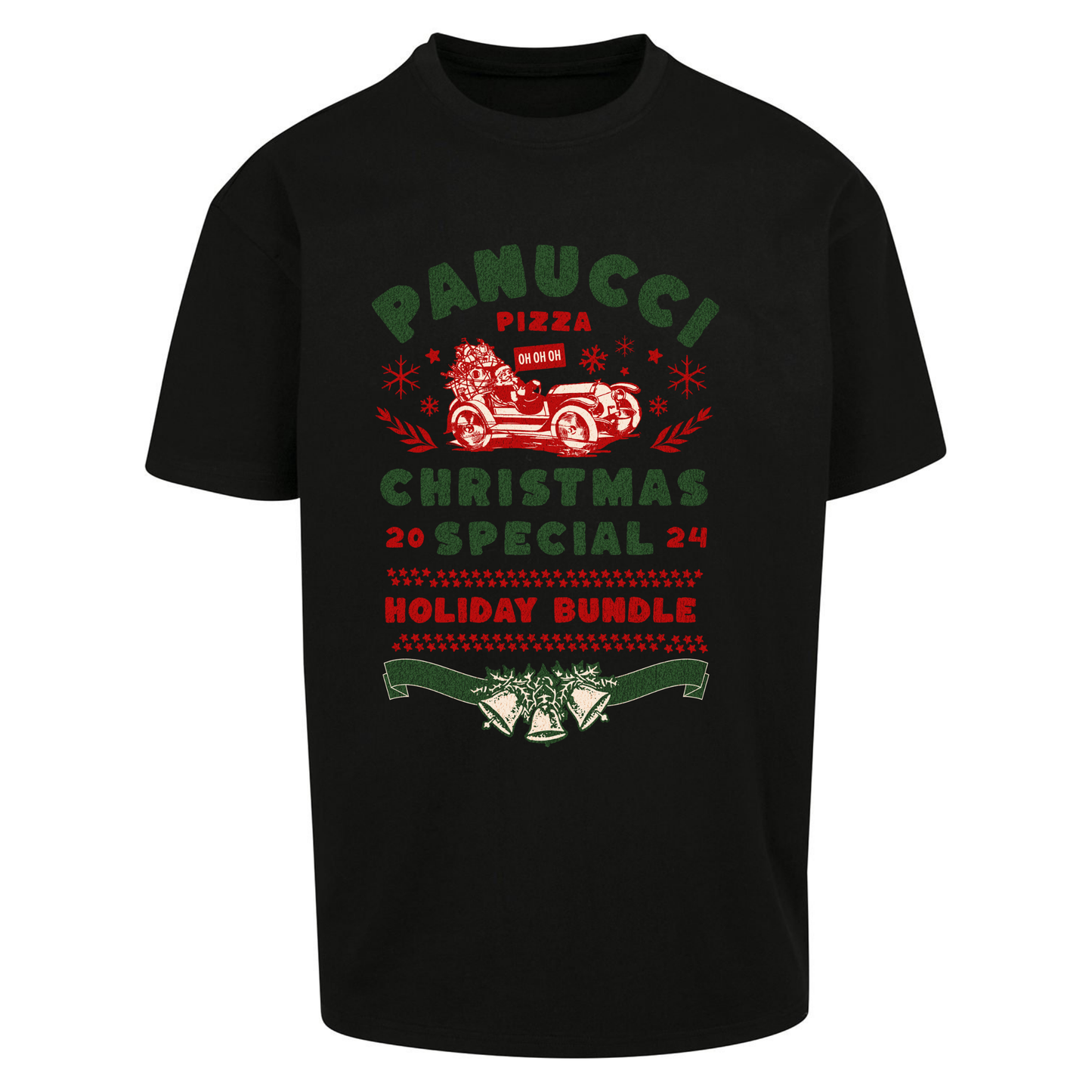Panucci Pizza Christmas Special Christmas Oversized T Shirts