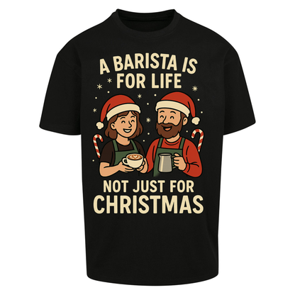 Barista Christmas Oversized T Shirts
