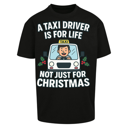 Taxi Driver Christmas Oversized T Shirts