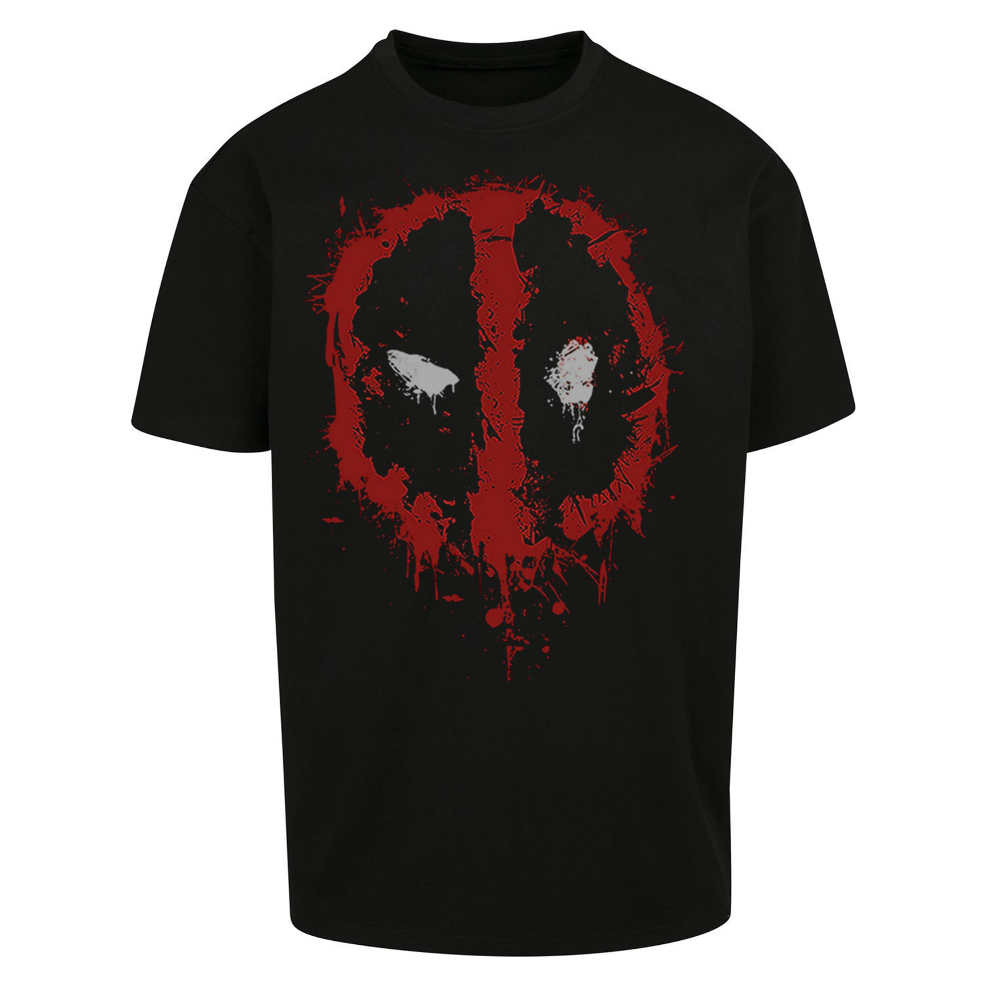 Marvel Deadpool Splatter Icon Oversized T Shirts