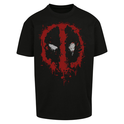 Marvel Deadpool Splatter Icon Oversized T Shirts