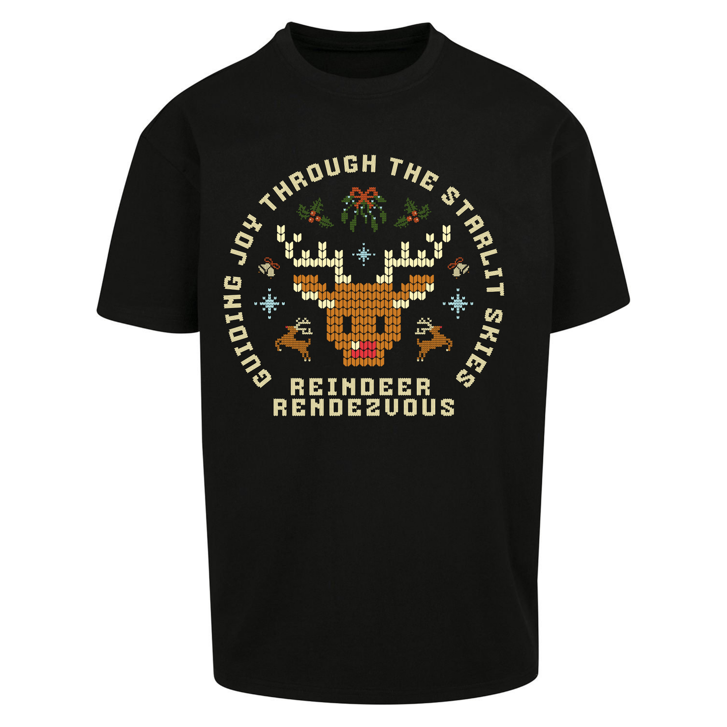 Reindeer Rendezvous Christmas Oversized T Shirts