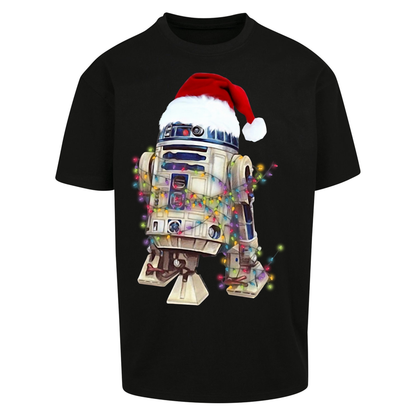 R2D2 Christmas Santa Christmas Oversized T Shirts