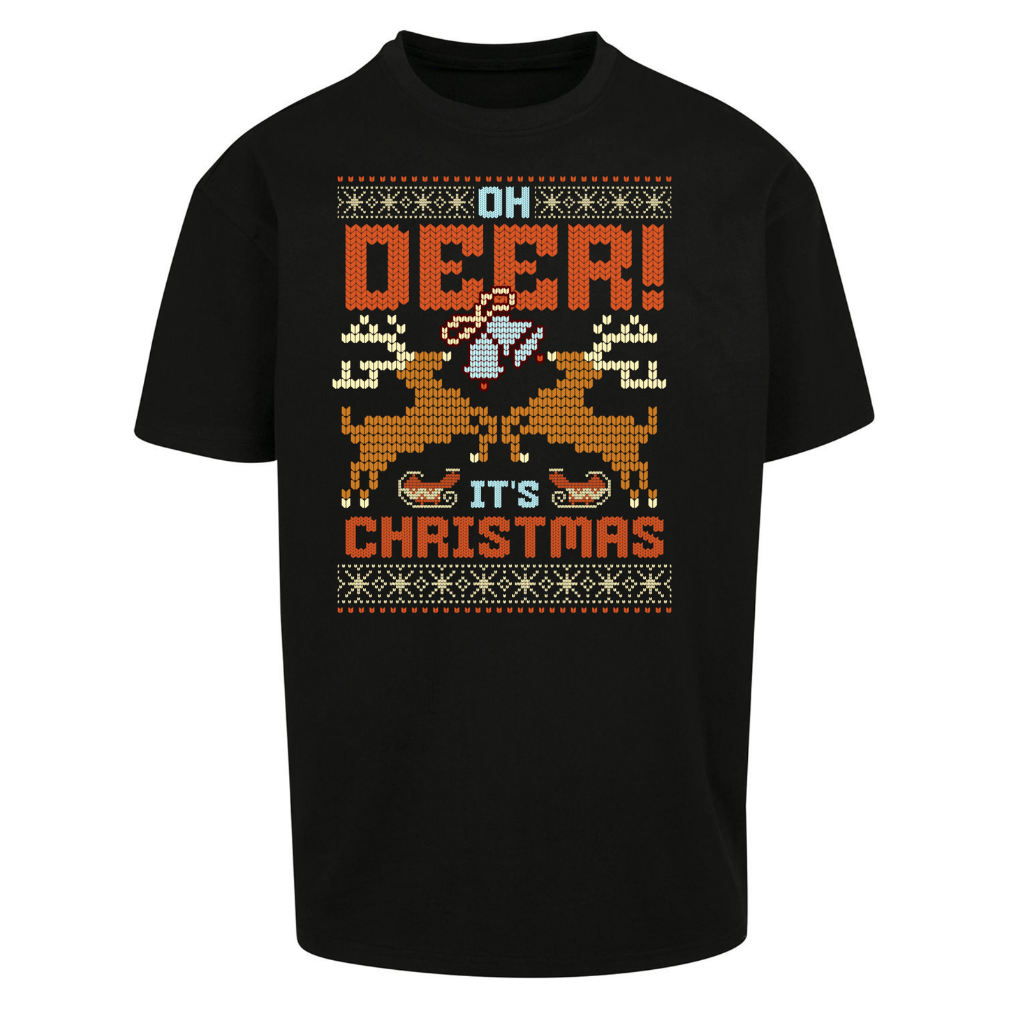 Oh Deer its Christmas Oversized T Shirts