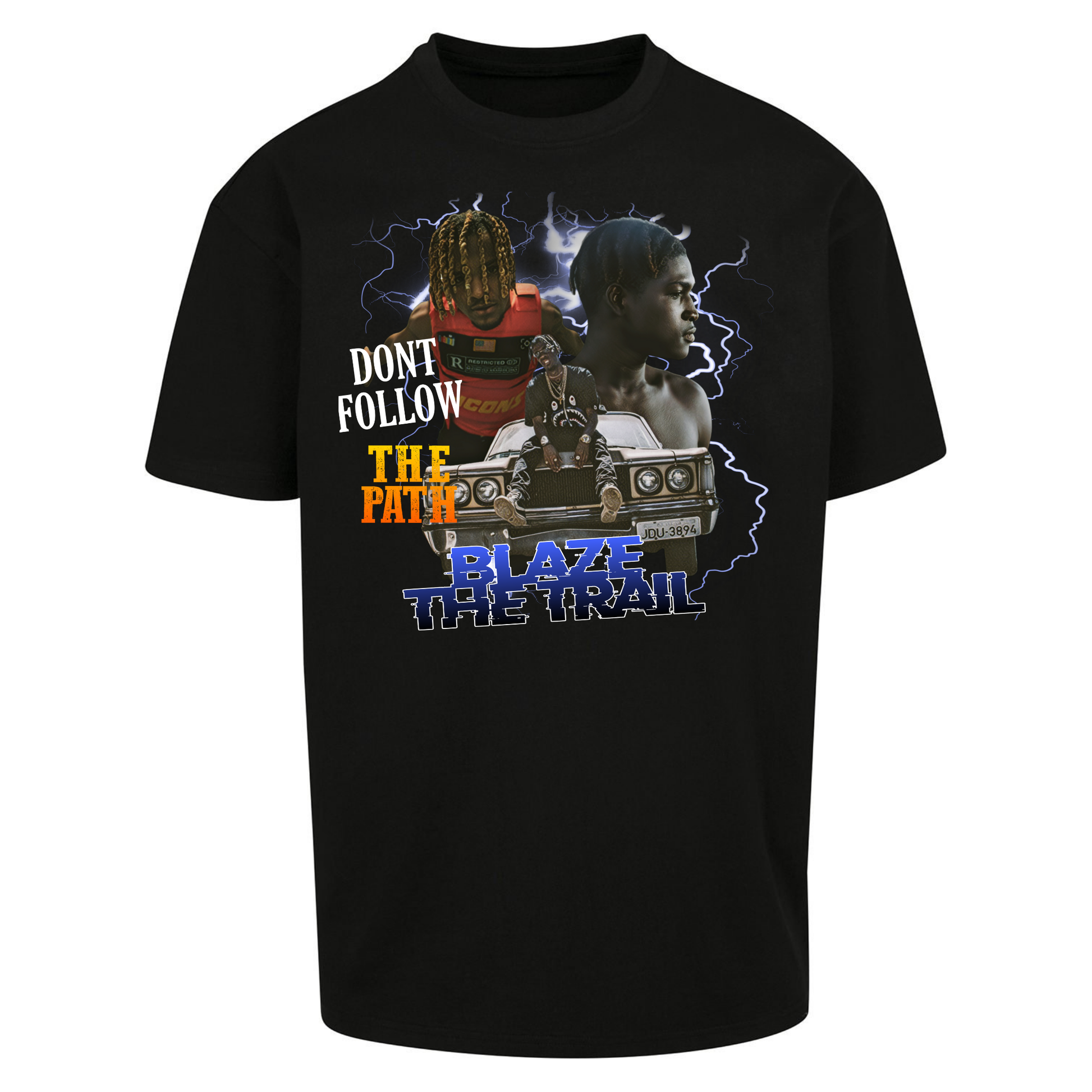 Hip Hop Blaze The Trail Oversized T Shirts