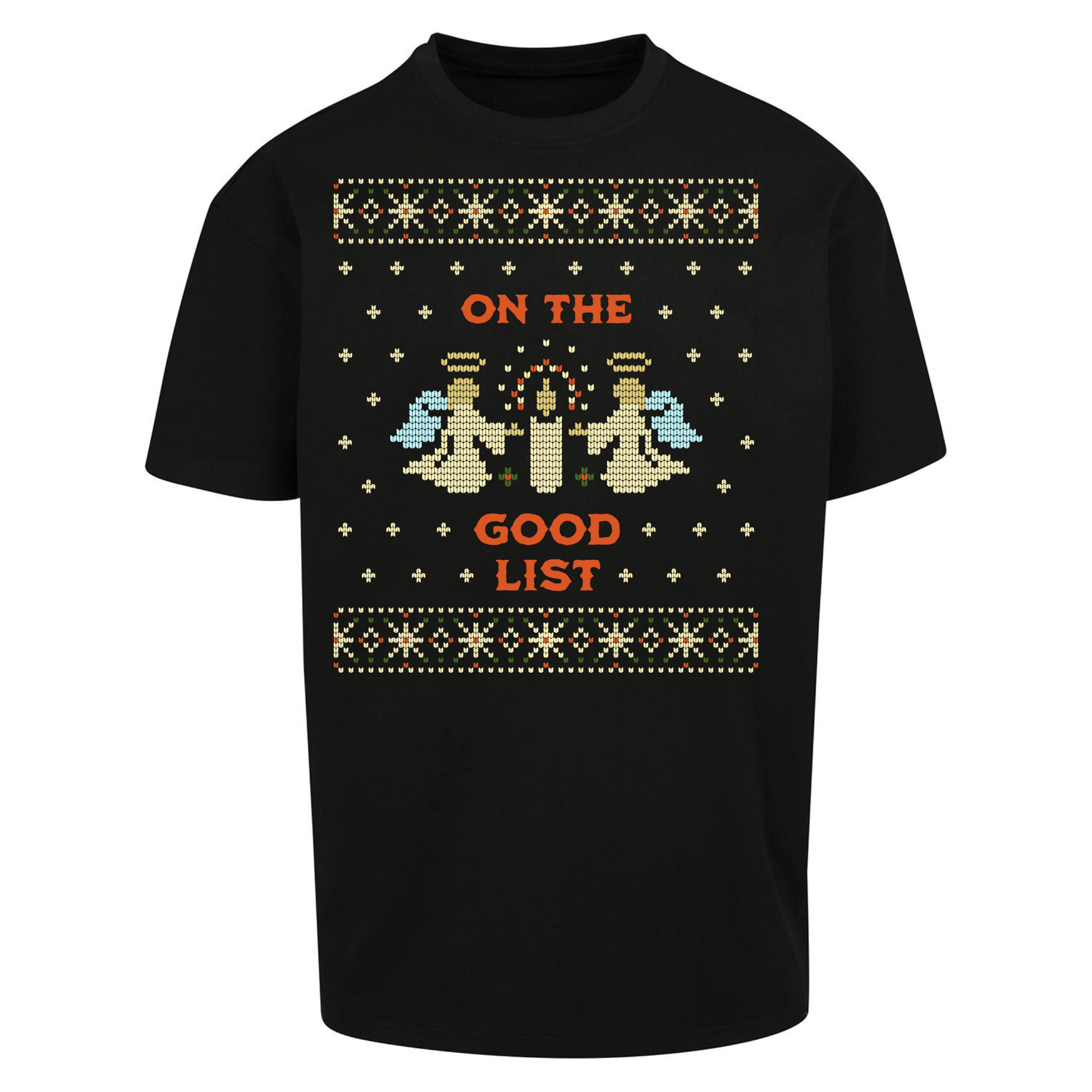 On The Good List Christmas Oversized T Shirts