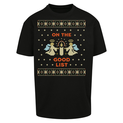 On The Good List Christmas Oversized T Shirts