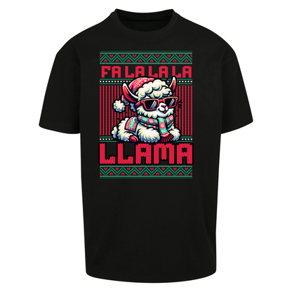 FA LA LA LA LLAMA Oversized T Shirts