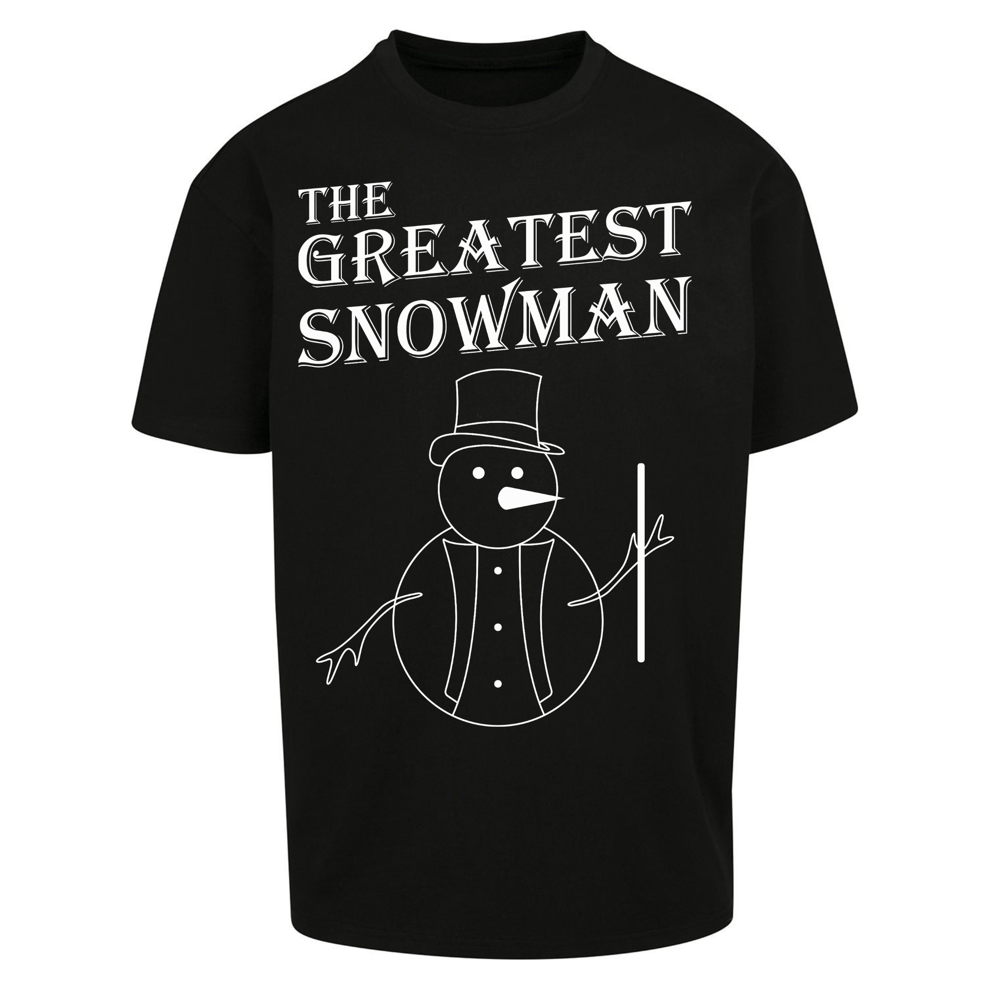 The Greatest Snowman Christmas Oversized T Shirts