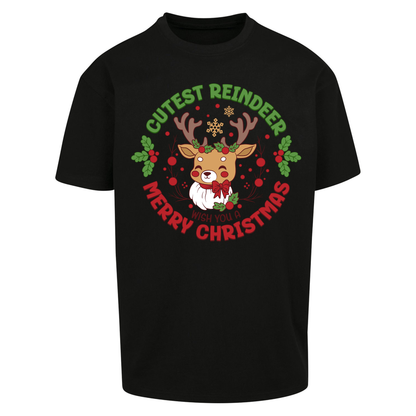 Cutest Reindeer Oversized T Shirts