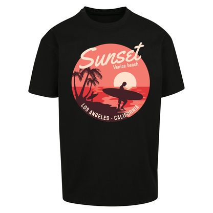 Sunset Venice Beach Oversized T Shirts