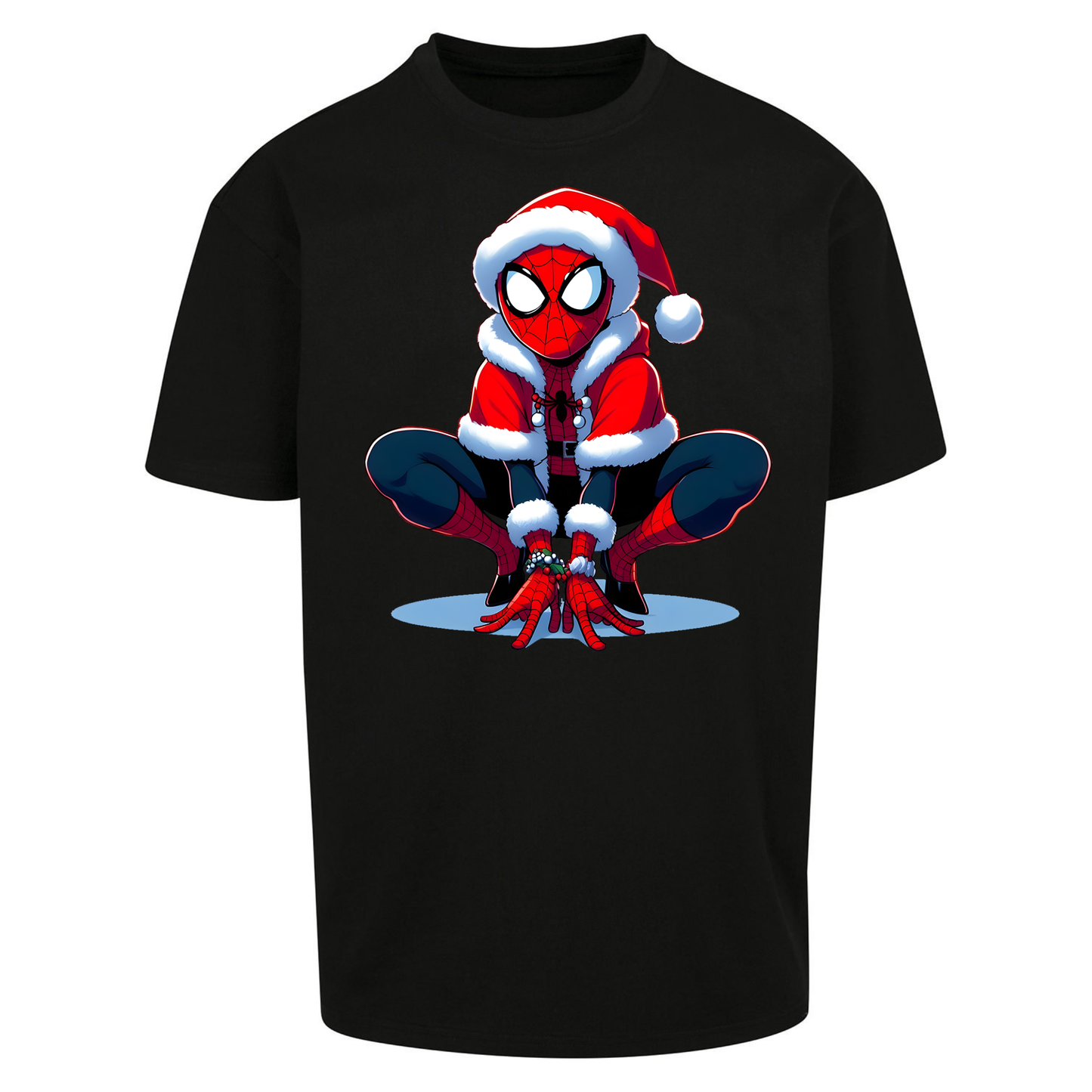 Spiderman Santa Oversized T Shirts
