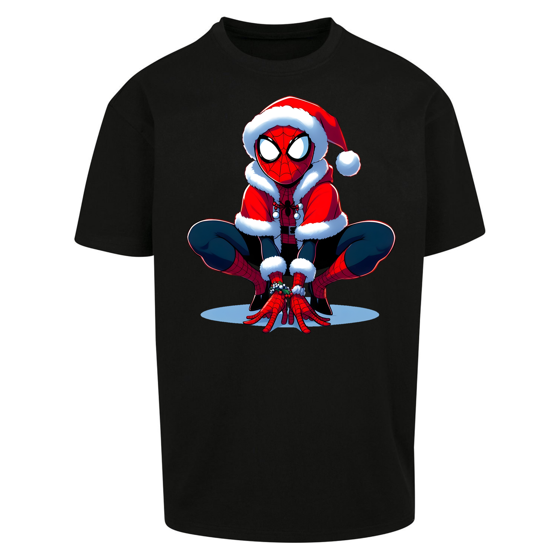 Spiderman Santa Oversized T Shirts