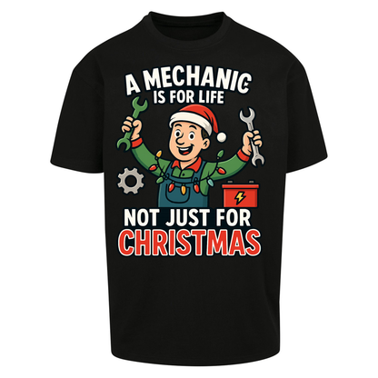 Mechanic Christmas Oversized T Shirts