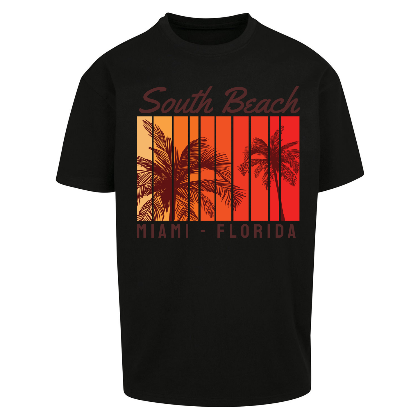 South Beach Miami Florida Oversized T Shirts