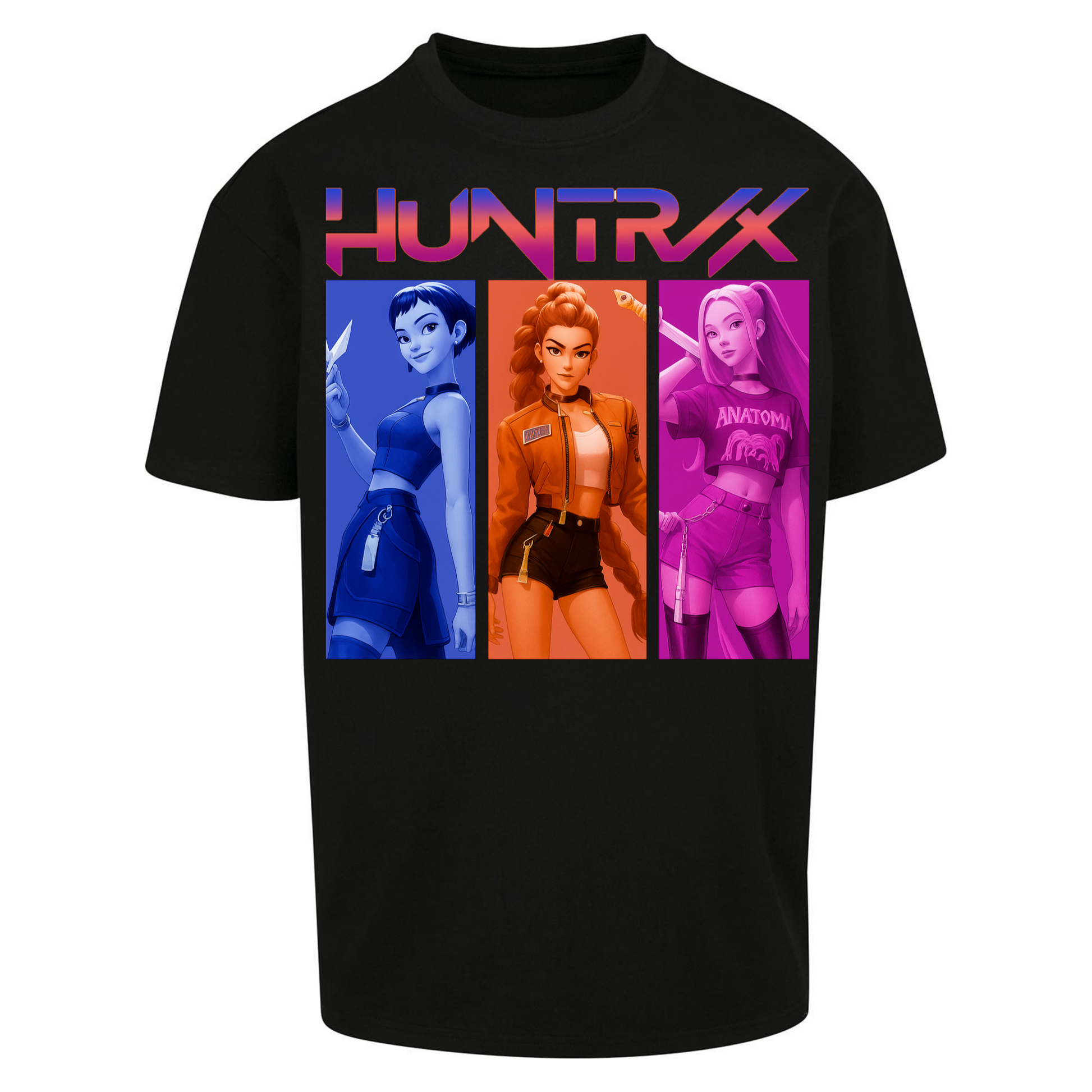 Kpop Demon Hunters Huntrix Oversized T Shirts