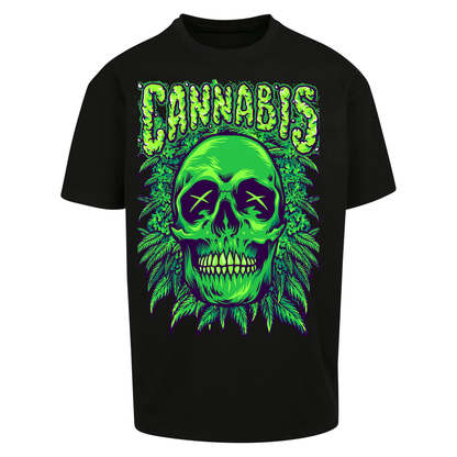 Cannabis Skull Oversized T Shirts