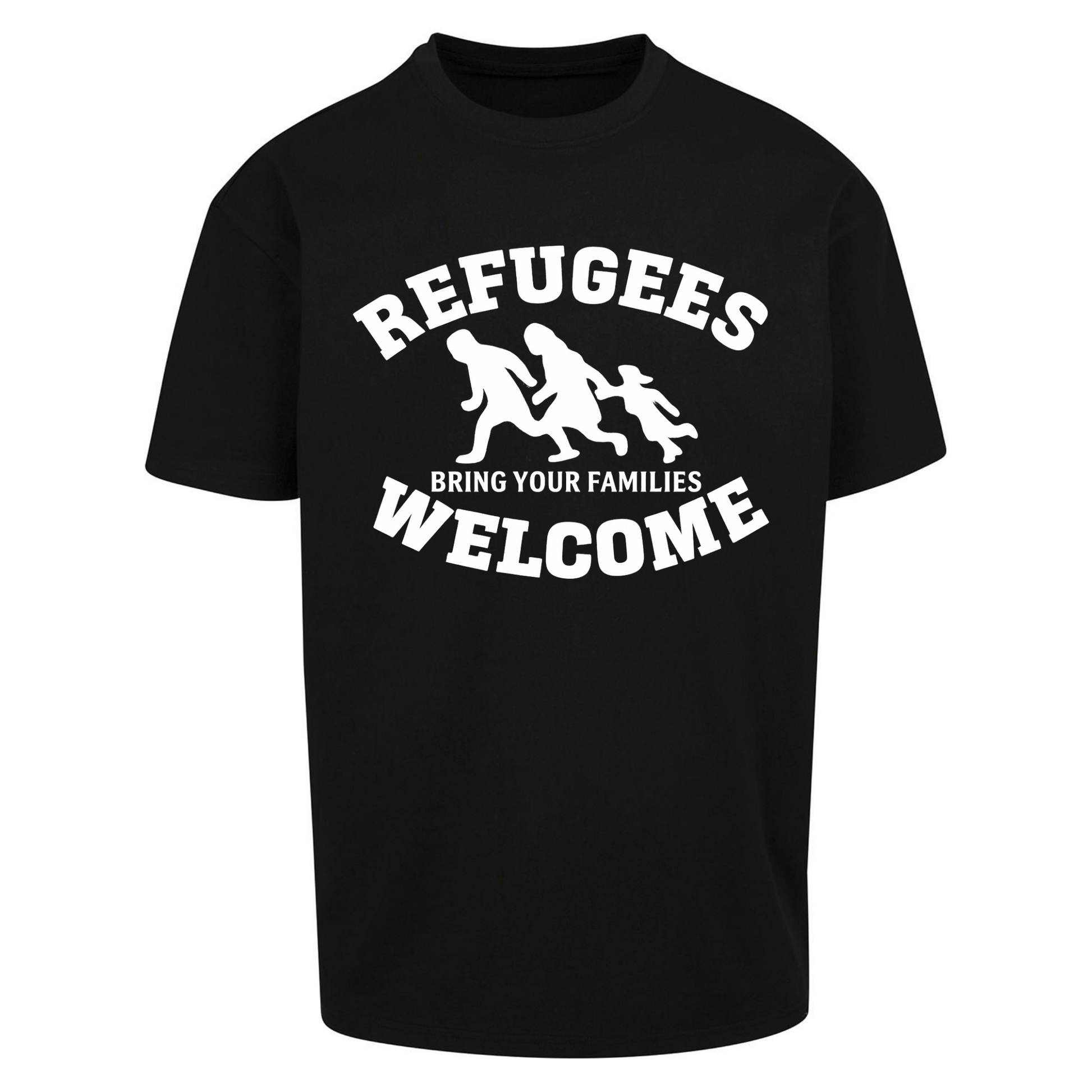 Welcome Refugees Oversized T Shirts