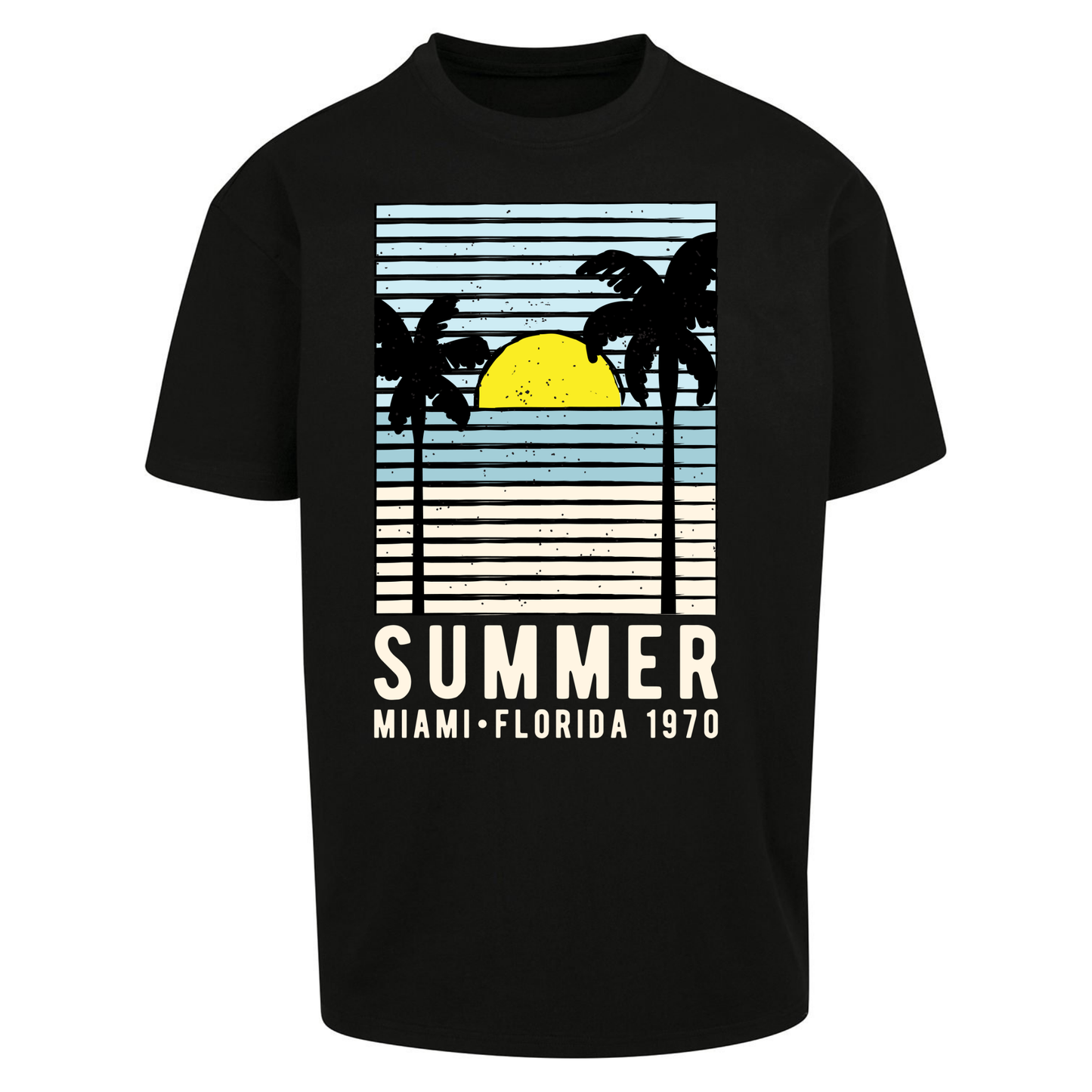 Summer Miami Florida 1970 Oversized T Shirts