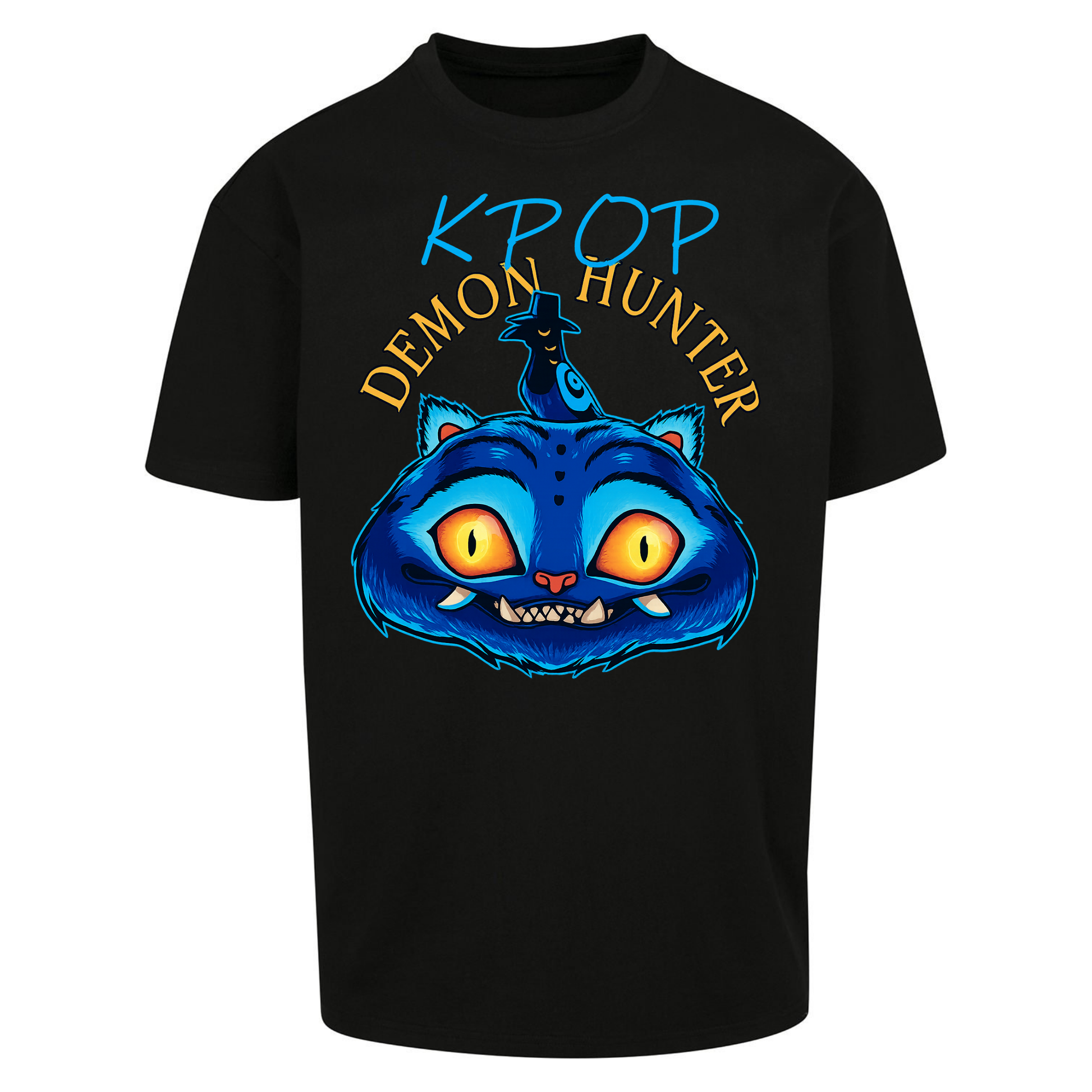 Kpop Demon Hunter Derpy Tiger Oversized T Shirts