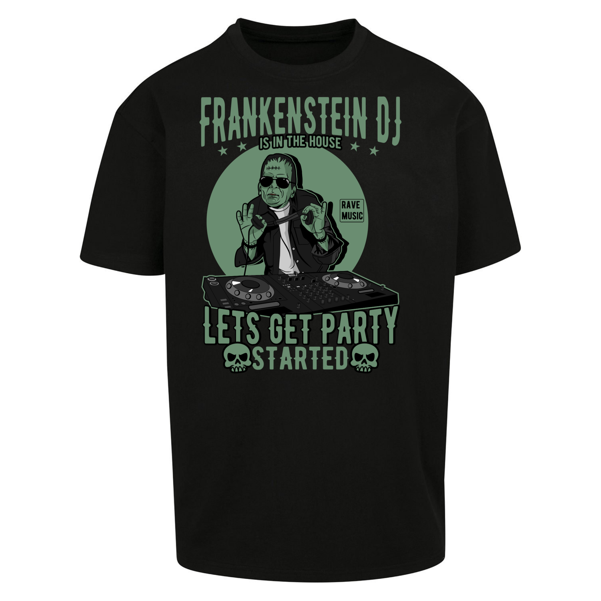 Frankenstein DJ Oversized T Shirts